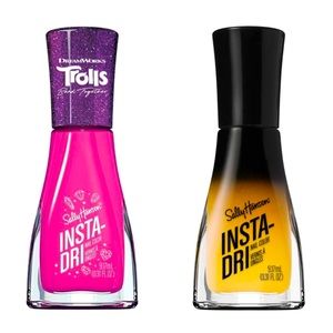 🆕 Sally Hansen Insta-Dri Nail Color Polish 2 PcSet Popalicious+Be-witcha Soon